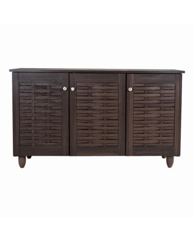 ΠΑΠΟΥΤΣΟΘΗΚΗ-ΝΤΟΥΛΑΠΙ 3 ΠΟΡΤΕΣ IGGY HM2211.01 WENGE 114Χ34Χ68εκ.