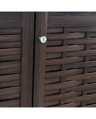 ΠΑΠΟΥΤΣΟΘΗΚΗ-ΝΤΟΥΛΑΠΙ 3 ΠΟΡΤΕΣ IGGY HM2211.01 WENGE 114Χ34Χ68εκ.