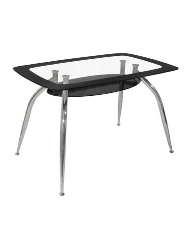 ΣΕΤ ΤΡΑΠΕΖΑΡΙΑ 5 ΤΜΧ ΤΡΑΠΕΖΙ NORRIS 120Χ75-KIM ΜΑΥΡΕΣ HM10060.02