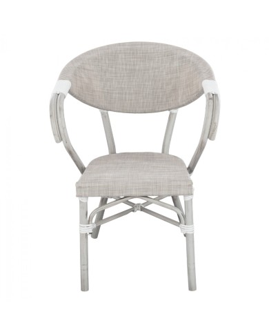 ΠΟΛΥΘΡΟΝΑ ΑΛΟΥΜΙΝΙΟΥ CLAY BAMBOO LOOK ΓΚΡΙ ΠΑΤΙΝΑ ΜΕ TEXTLINE HM5108 57x57x83cm