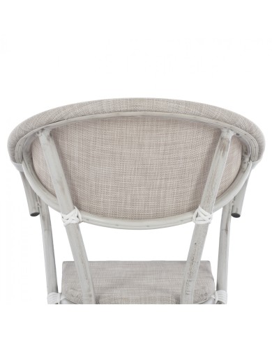 ΠΟΛΥΘΡΟΝΑ ΑΛΟΥΜΙΝΙΟΥ CLAY BAMBOO LOOK ΓΚΡΙ ΠΑΤΙΝΑ ΜΕ TEXTLINE HM5108 57x57x83cm
