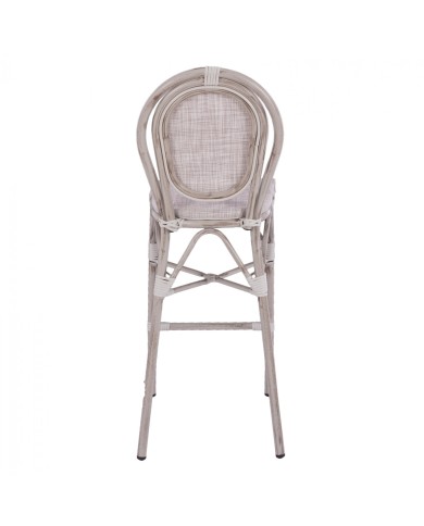 ΣΚΑΜΠΩ ΑΛΟΥΜΙΝΙΟΥ BAMBOO LOOK ΠΑΤΙΝΑ ΛΕΥΚΟ ΜΕ TEXTLINE HM5110 41x52x116 εκ.