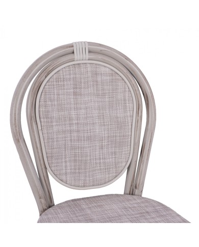 ΣΚΑΜΠΩ ΑΛΟΥΜΙΝΙΟΥ BAMBOO LOOK ΠΑΤΙΝΑ ΛΕΥΚΟ ΜΕ TEXTLINE HM5110 41x52x116 εκ.