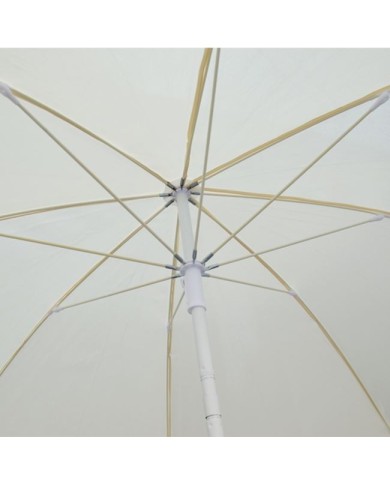 ΟΜΠΡΕΛΑ ΘΑΛΑΣΣΗΣ RANDALL 2.00μ HM6015.01 ΛΕΥΚΗ 8 ΑΚΤΙΝΕΣ FIBERGLASS