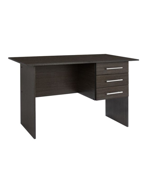 ΓΡΑΦΕΙΟ ΜΕΛΑΜΙΝΗΣ ENSLEY HM2029.01 ΜΕ 3 ΣΥΡΤΑΡΙΑ ZEBRANO 120X60X76 εκ.