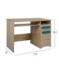 ΓΡΑΦΕΙΟ PLAYROOM SONAMA-ΣΙΕΛ HM11154.01 110X55X76.5εκ