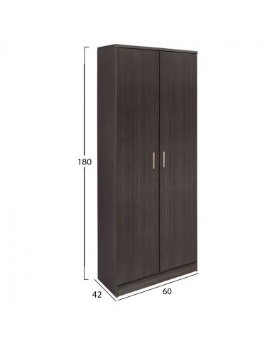 ΝΤΟΥΛΑΠΑ 2ΦΥΛΛΗ BAILEY ΜΕ ΤΡΙΑ ΡΑΦΙΑ HM337.01 ZEBRANO 60Χ42Χ180εκ.