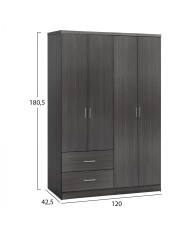 ΝΤΟΥΛΑΠΑ 4ΦΥΛΛΗ BLAKELY ME 2 ΣΥΡΤΑΡΙΑ HM339.01 ZEBRANO 120Χ42,5Χ180,5εκ.
