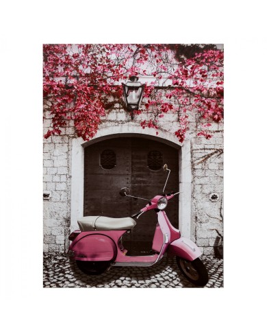 ΠΙΝΑΚΑΣ ΚΑΜΒΑΣ 50X70X2.5εκ. PINK MOTOCYCLE HM7066