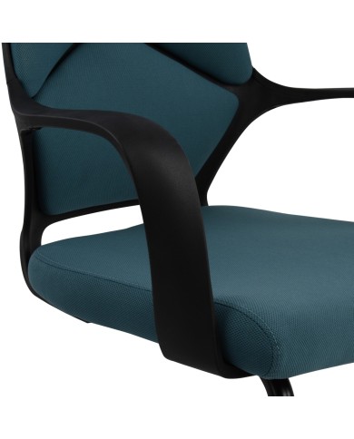 ΚΑΡΕΚΛΑ CENTRIC HM0168.06 ΜΑΥΡΗ ΜΠΛΕ 63,5x59x94,5 εκ.