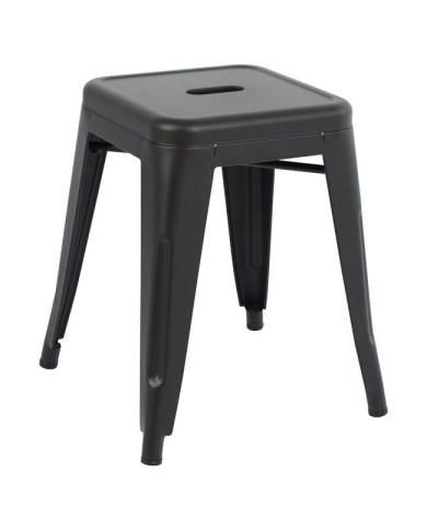 ΣΚΑΜΠΩ ΜΕΤΑΛΛΙΚΟ HM0096.22 MELITA ΣΕ ΜΑΥΡΟ ΜΑΤ 39x39x46 εκ.