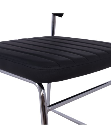 ΚΑΡΕΚΛΑ QUENTI HM1071.01 ΜΑΥΡΗ 52x60x85 εκ.