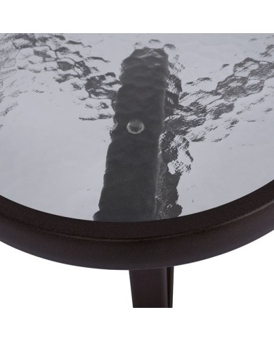 ΤΡΑΠΕΖΙ BRUNO 150X90Χ72Υεκ. ΚΑΦΕ ΜΕΤΑΛΛΙΚΟ ΜΕ ΓΥΑΛΙΝΗ ΕΠΙΦΑΝΕΙΑ HM5145.02