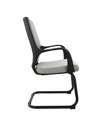 ΚΑΡΕΚΛΑ ELSIR HM1074.21 ΓΚΡΙ & ΣΚΕΛΕΤΟ ΜΑΥΡΟ 64x60x94,5 εκ.