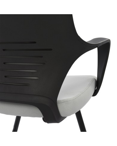 ΚΑΡΕΚΛΑ ELSIR HM1074.21 ΓΚΡΙ & ΣΚΕΛΕΤΟ ΜΑΥΡΟ 64x60x94,5 εκ.