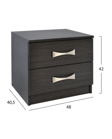 ΚΟΜΟΔΙΝΟ ΜΕ 2 ΣΥΡΤΑΡΙΑ ΚΑΙ ΧΕΡΟΥΛΙ ASHLYN HM2235.01 ZEBRANO 48x40x42Yεκ.
