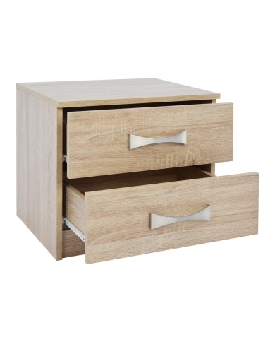 ΚΟΜΟΔΙΝΟ ΜΕ 2 ΣΥΡΤΑΡΙΑ ΚΑΙ ΧΕΡΟΥΛΙ ASHLYN HM2235.02 SONAMA 48x40x42εκ.