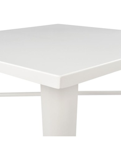 ΤΡΑΠΕΖΙ ΜΕΤΑΛΛΙΚΟ MILK WHITE ΧΡΩΜΑ HM0607.21 70x70x76