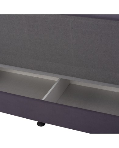 ΚΑΝΑΠΕΣ ΚΡΕΒΑΤΙ 3ΘΕΣΙΟΣ EGE 1206 ΓΚΡΙ HM3067.03 190x84x79 εκ..