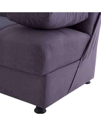 ΚΑΝΑΠΕΣ ΚΡΕΒΑΤΙ 3ΘΕΣΙΟΣ EGE 1206 ΓΚΡΙ HM3067.03 190x84x79 εκ..
