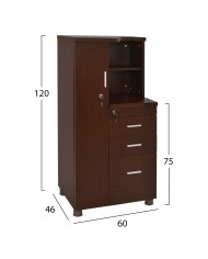 ΝΤΟΥΛΑΠΙ ΓΡΑΦΕΙΟΥ ΕΠΑΓΓΕΛΜΑΤΙΚΟ WENGE  HM2052.02L 60x46x120