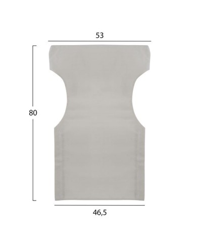 ΜΑΞΙΛΑΡΙ TEXTILENE 600gr/m2 2X1 ΕΚΡΟΥ ΓΙΑ ΠΟΛΥΘΡΟΝΑ ΣΚΗΝΟΘΕΤΗ HM5272.60 46.5Χ53Χ80Υεκ.