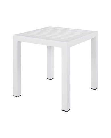 ΤΡΑΠΕΖΙ ΑΛΟΥΜΙΝΙΟΥ QIANA HM5402.01 ΛΕΥΚΟ 45x45x45,5 εκ.