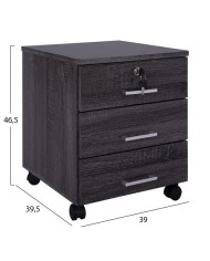 ΣΥΡΤΑΡΙΕΡΑ ΓΡΑΦΕΙΟΥ HAYDEN HM2282.01 ΣΕ ΑΝΘΡΑΚΙ ΧΡΩΜΑ 39x39,5x46,5
