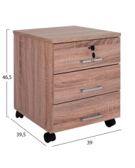 ΣΥΡΤΑΡΙΕΡΑ ΓΡΑΦΕΙΟΥ HAYDEN HM2282.02 ΣΕ ΧΡΩΜΑ SONAMA 39x39,5x46,5