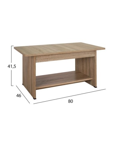 ΤΡΑΠΕΖΑΚΙ ΣΑΛΟΝΙΟΥ HAYDEN HM2286.02 ΣΕ ΧΡΩΜΑ SONAMA 80x46x41,5