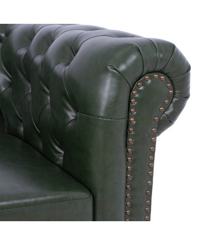 ΚΑΝΑΠΕΣ 2ΘΕΣΙΟΣ T.CHESTERFIELD HM3010.08 ΤΕΧΝΟΔΕΡΜΑ ΚΥΠΑΡΙΣΣΙ 150x90x72 εκ.