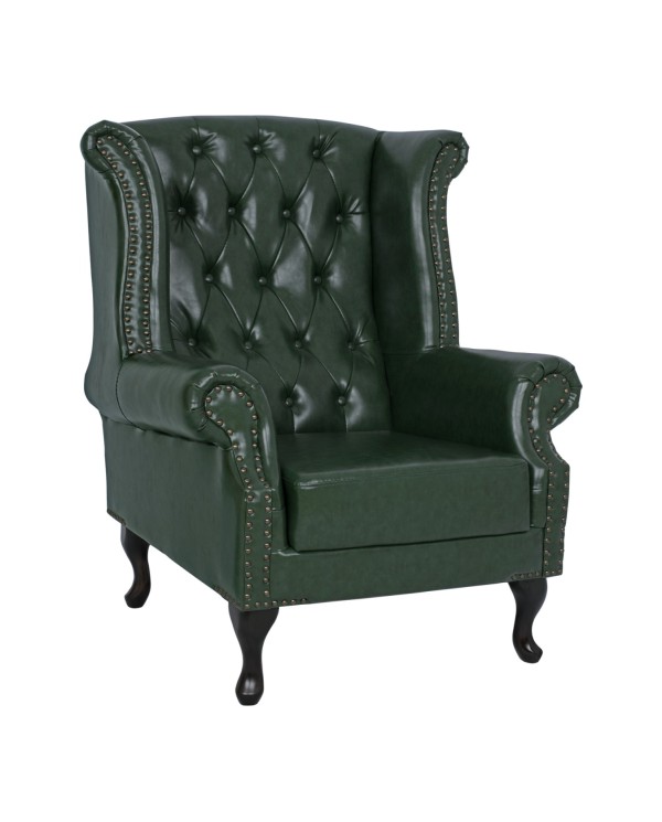 ΠΟΛΥΘΡΟΝΑ-ΜΠΕΡΖΕΡΑ T.CHESTERFIELD POLINA HM0053.08 PU ΚΥΠΑΡΙΣΣΙ 83x79x104 εκ