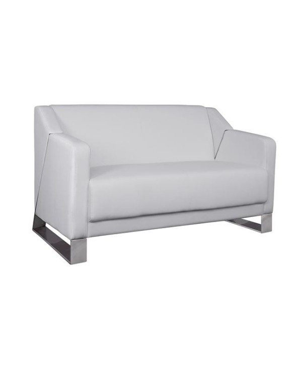 ΚΑΝΑΠΕΣ 2ΘΕΣΙΟΣ KIZZY HM3123.22 ΜΕ ΛΕΥΚΟ PU 128x75x75 εκ.