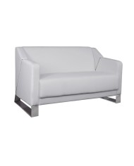 ΚΑΝΑΠΕΣ 2ΘΕΣΙΟΣ KIZZY HM3123.22 ΜΕ ΛΕΥΚΟ PU 128x75x75 εκ.
