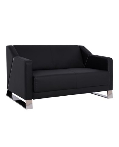 ΚΑΝΑΠΕΣ 2ΘΕΣΙΟΣ KIZZY HM3123.21 ΜΕ ΜΑΥΡΟ PU 128x75x75 εκ.