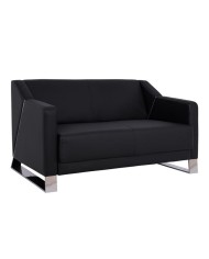 ΚΑΝΑΠΕΣ 2ΘΕΣΙΟΣ KIZZY HM3123.21 ΜΕ ΜΑΥΡΟ PU 128x75x75 εκ.