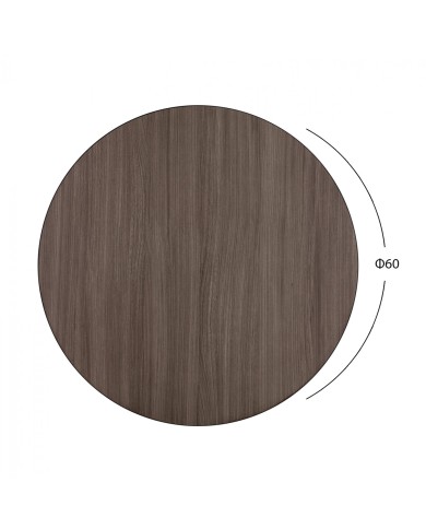 ΕΠΙΦΑΝΕΙΑ ΤΡΑΠΕΖΙΟΥ ΑΠΟ MDF Φ60 HM8436.01 ΣΤΑΧΤΙ ΜΑΥΡΟ