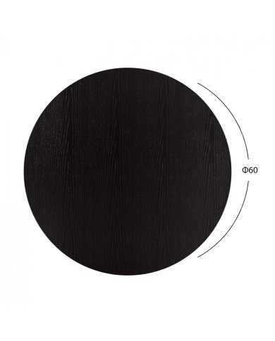 ΕΠΙΦΑΝΕΙΑ ΤΡΑΠΕΖΙΟΥ ΑΠΟ MDF Φ60 ΜΑΥΡΗ HM8436.02