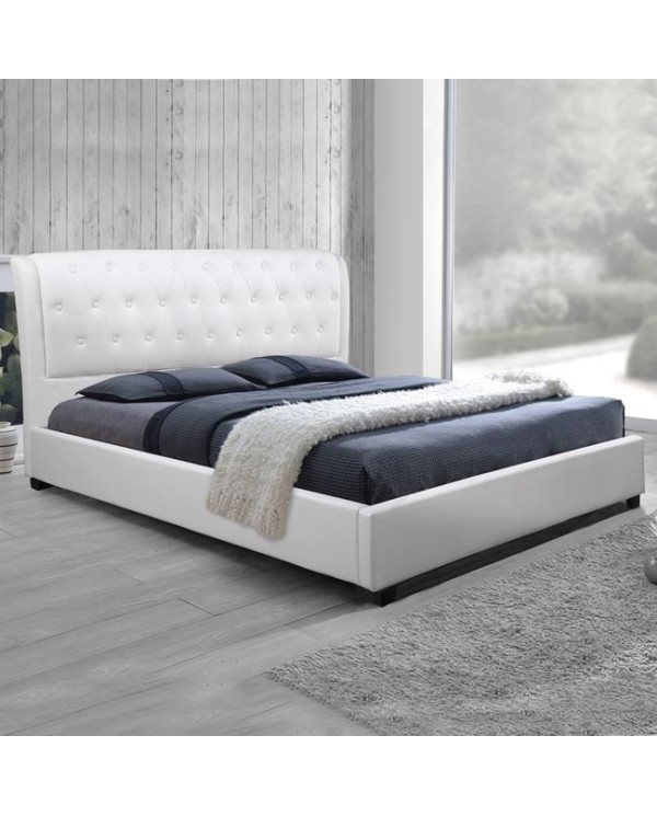 ΚΡΕΒΑΤΙ ODALYS 150x200 εκ. ΜΕ PU ΛΕΥΚΟ HM549.01