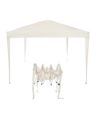 ΚΙΟΣΚΙ ME ΥΦΑΣΜΑ AMARIS 160gr ΕΚΡΟΥ ΠΤΥΣΣΟΜΕΝΟ POP UP ΤΥΠΟΥ ΦΥΣΑΡΜΟΝΙΚΑ 3x3x2,5Υ m. HM5151.11
