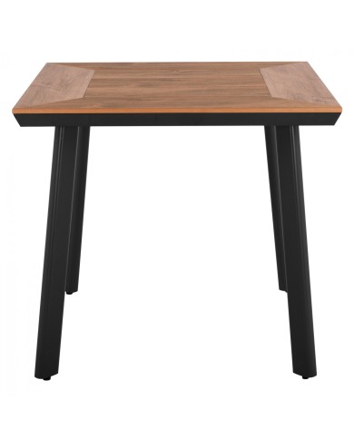 ΤΡΑΠΕΖΙ ΑΛΟΥΜΙΝΙΟΥ TABER ΑΝΘΡΑΚΙ ΜΕ ΕΠΙΦΑΝΕΙΑ POLYWOOD HM5563.02 80x80x73Υεκ.