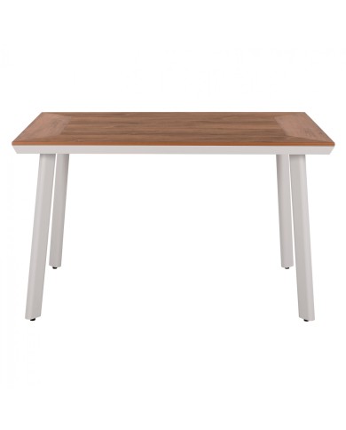 ΤΡΑΠΕΖΙ ΑΛΟΥΜΙΝΙΟΥ TABER ΜΕ POLYWOOD ΛΕΥΚΟ 120x80x72,5Υ εκ. HM5562.01