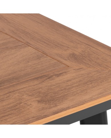 ΤΡΑΠΕΖΙ ΑΛΟΥΜΙΝΙΟΥ TABER ΑΝΘΡΑΚΙ ΜΕ ΕΠΙΦΑΝΕΙΑ POLYWOOD HM5562.02 120x80x72,5Υ ΕΚ.