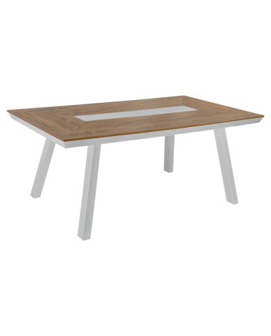 ΤΡΑΠΕΖΙ ΑΛΟΥΜΙΝΙΟΥ TABER ΜΕ POLYWOOD 200X100 ΛΕΥΚΟ HM5131.11