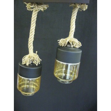 Φωτιστικό με σχοινί 2φωτο  Ε27