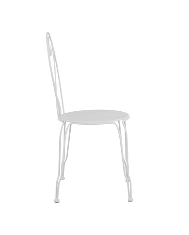 ΚΑΡΕΚΛΑ ΜΕΤΑΛΛΙΚΗ AMORE ΛΕΥΚΗ 42x48x90 εκ. HM5007.12