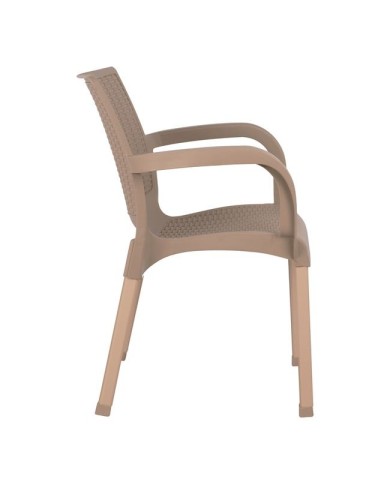 ΠΟΛΥΘΡΟΝΑ ΠΟΛΥΠΡΟΠΥΛΕΝΙΟΥ RATTAN ΠΟΔΙ ALU HM5591.02 ΚΑΠΟΥΤΣΙΝΟ 60x60x82 cm
