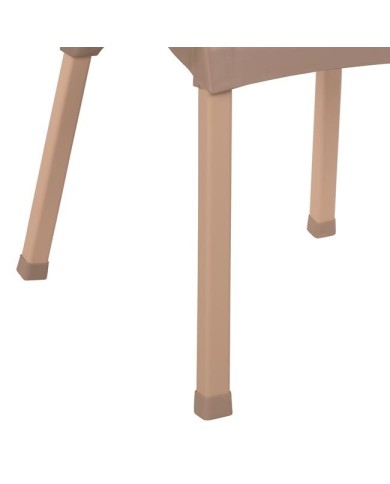 ΠΟΛΥΘΡΟΝΑ ΠΟΛΥΠΡΟΠΥΛΕΝΙΟΥ RATTAN ΠΟΔΙ ALU HM5591.02 ΚΑΠΟΥΤΣΙΝΟ 60x60x82 cm
