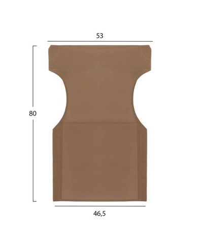 ΜΑΞΙΛΑΡΙ TEXTILENE 600gr/m2 2X1 MOKA ΓΙΑ ΠΟΛΥΘΡΟΝΑ ΣΚΗΝΟΘΕΤΗ HM5272.04 46.5Χ53Χ80Υεκ.
