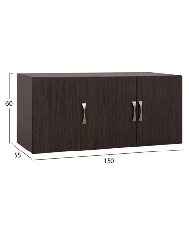 ΠΑΤΑΡΙ 3ΦΥΛΛΗΣ ΝΤΟΥΛΑΠΑΣ CARLY HM385.01 ΣΕ ΧΡΩΜΑ ZEBRANO 150X55X60Υεκ.